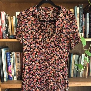 Free people floral mini dress